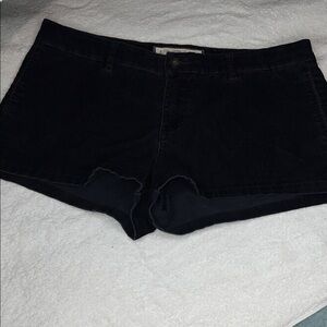 ABERCROMBIE AND FITCH 8 NY Navy Blue velvet Shorts Booty holiday